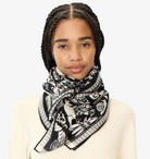 Ludwig Square Scarf-Accessories-Inoui Editions-Black / White-OS-Mercantile Portland