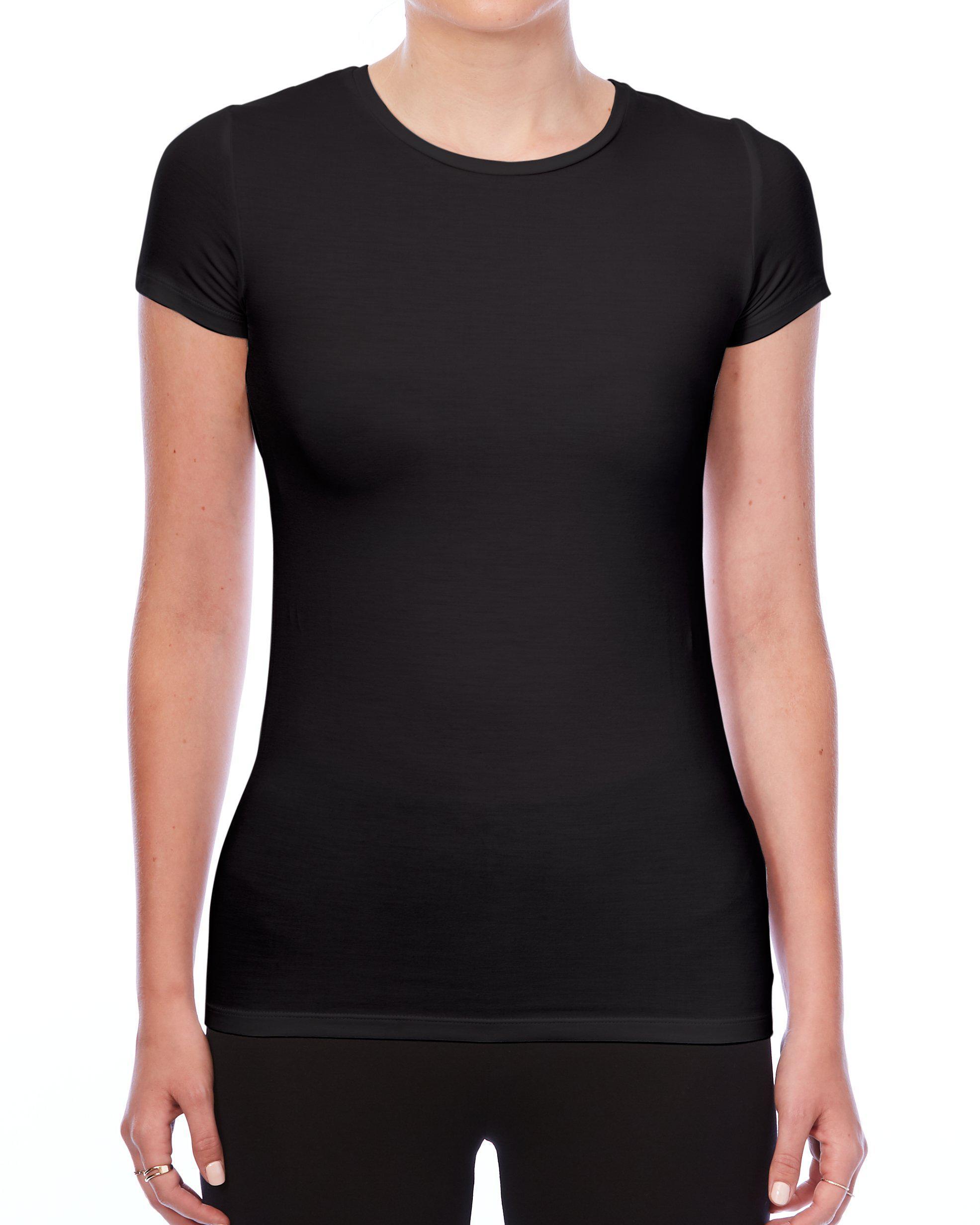 Luxury Soft Touch Crew Neck Short-Sleeve T-Shirt-Pants-Majestic Filatures-White-1-Mercantile Portland