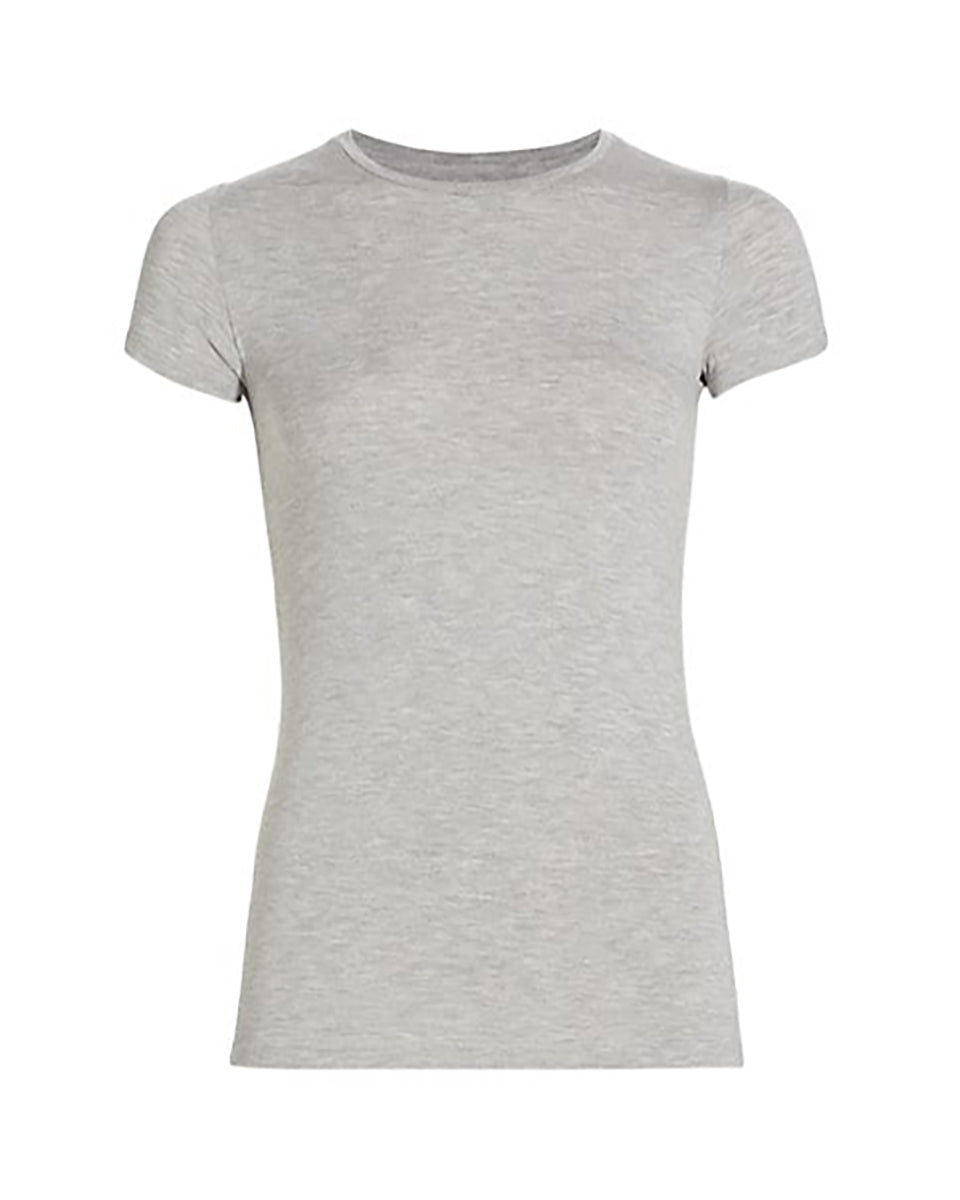 Luxury Soft Touch Crew Neck Short-Sleeve T-Shirt-Pants-Majestic Filatures-Gris Chine Claire-1-Mercantile Portland