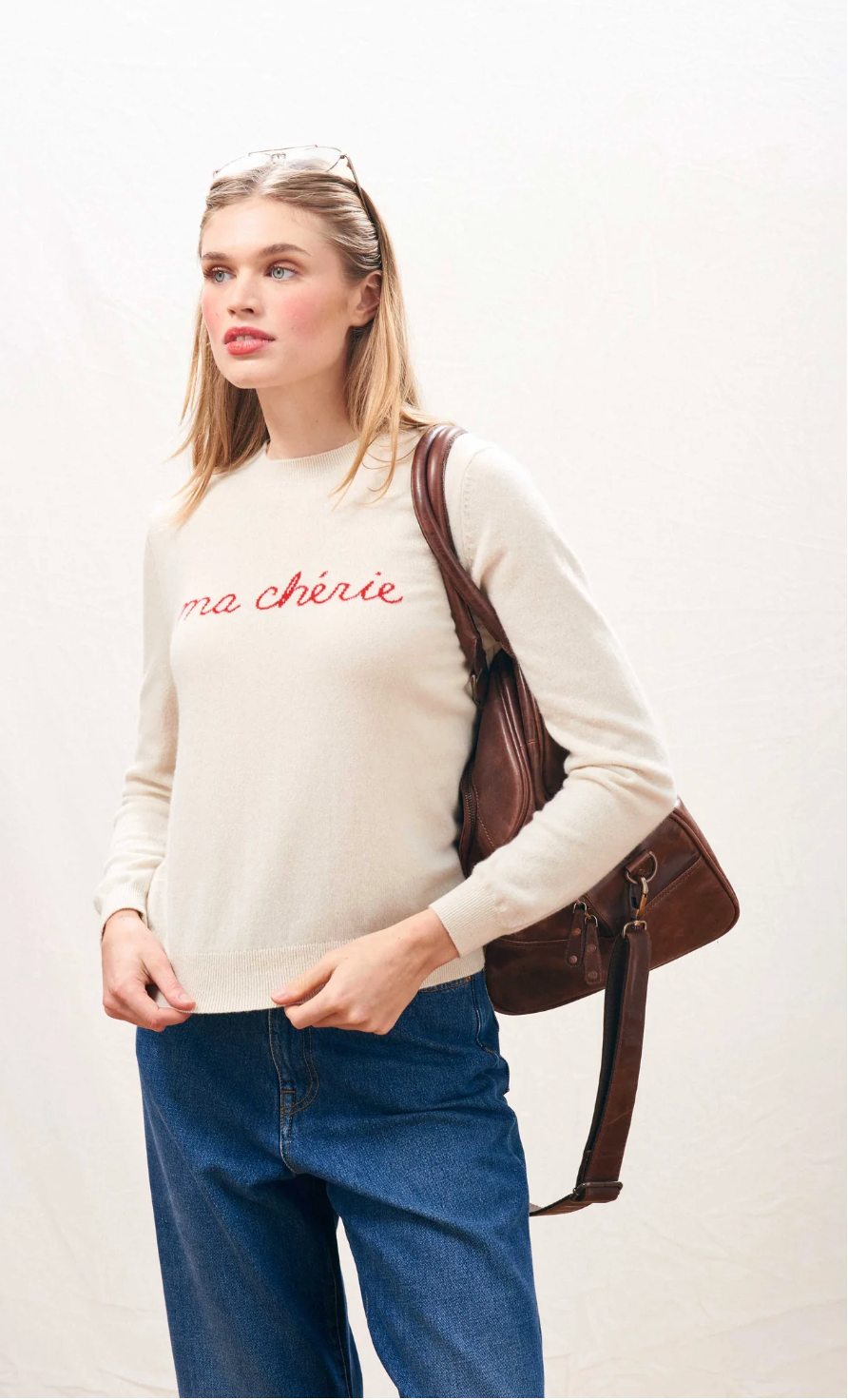 Ma Cherie Crew Sweater-Sweaters-Jumper 1234-JASMINE-1-Mercantile Portland