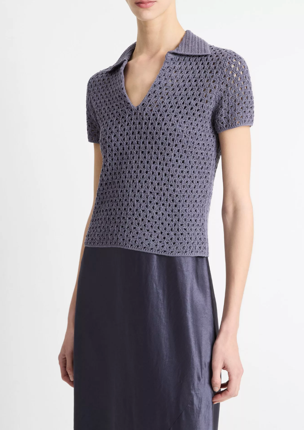 Macramé Henley-Clothing-Vince-Mauve Thistle-XS-Mercantile Portland