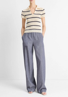 Macramé Stripe Henley-Clothing-Vince-Off White Combo-XS-Mercantile Portland