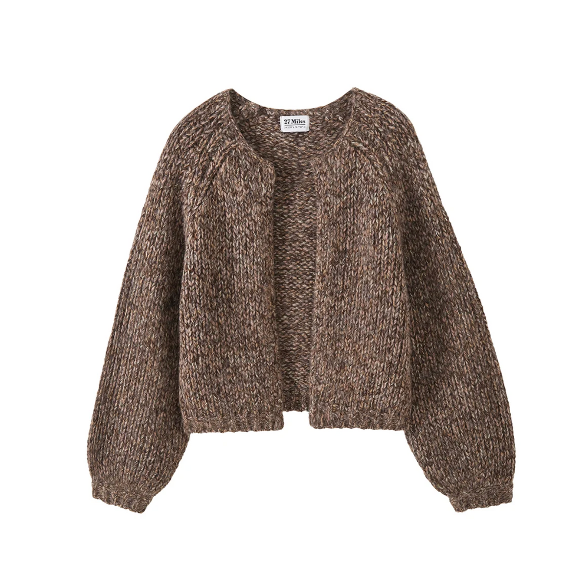Madelyn Chunky Cardigan-Sweaters-27 Miles-Espresso-XS-Mercantile Portland