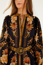 Majestic Garden Mini Dress in Black-Dresses-Farm Rio-Majestic Garden-XXS-Mercantile Portland