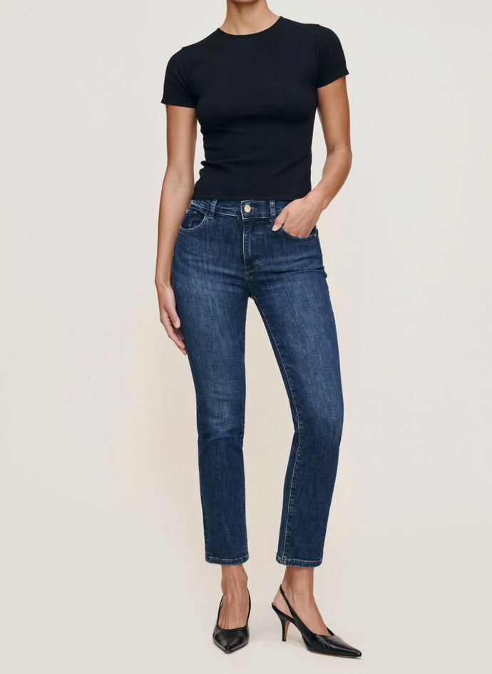 Mara Straight Mid Rise-Pants-DL1961-India Ink-25-Mercantile Portland