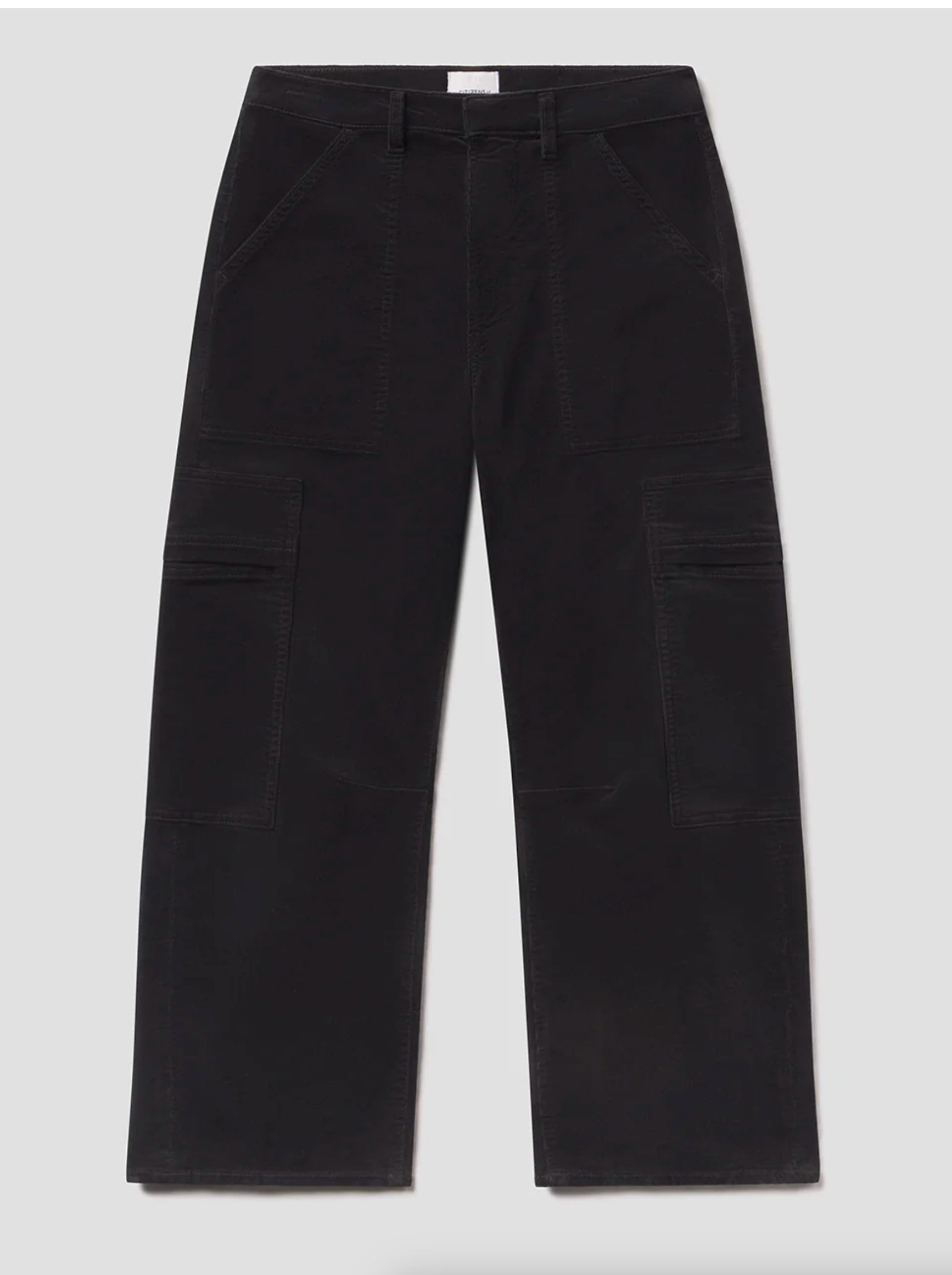 Marcelle Low Slung Cargo Pants-Denim-Citizens of Humanity-Charcoal-23-Mercantile Portland