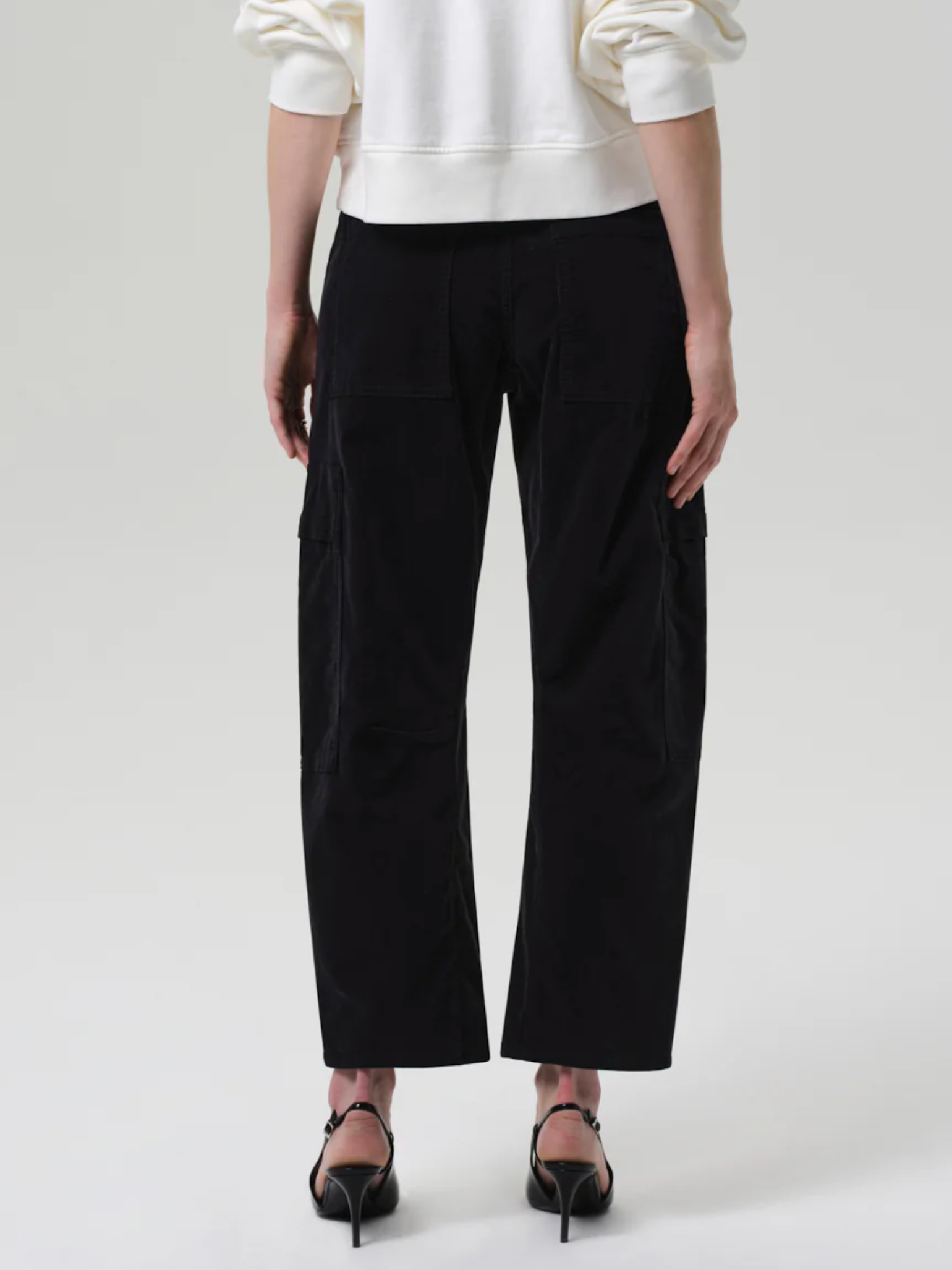 Marcelle Low Slung Cargo Pants-Denim-Citizens of Humanity-Charcoal-23-Mercantile Portland