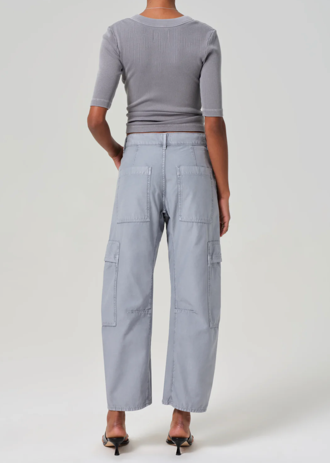 Marcelle Low Slung Easy Cargo-Clothing-Citizens of Humanity-Hematite-25-Mercantile Portland