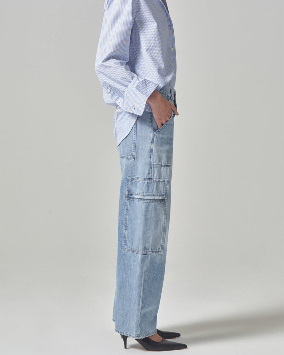 Marcelle Low Slung Easy Cargo-Denim-Citizens of Humanity-24-Cloud • Citizens of Humanity-Mercantile Portland