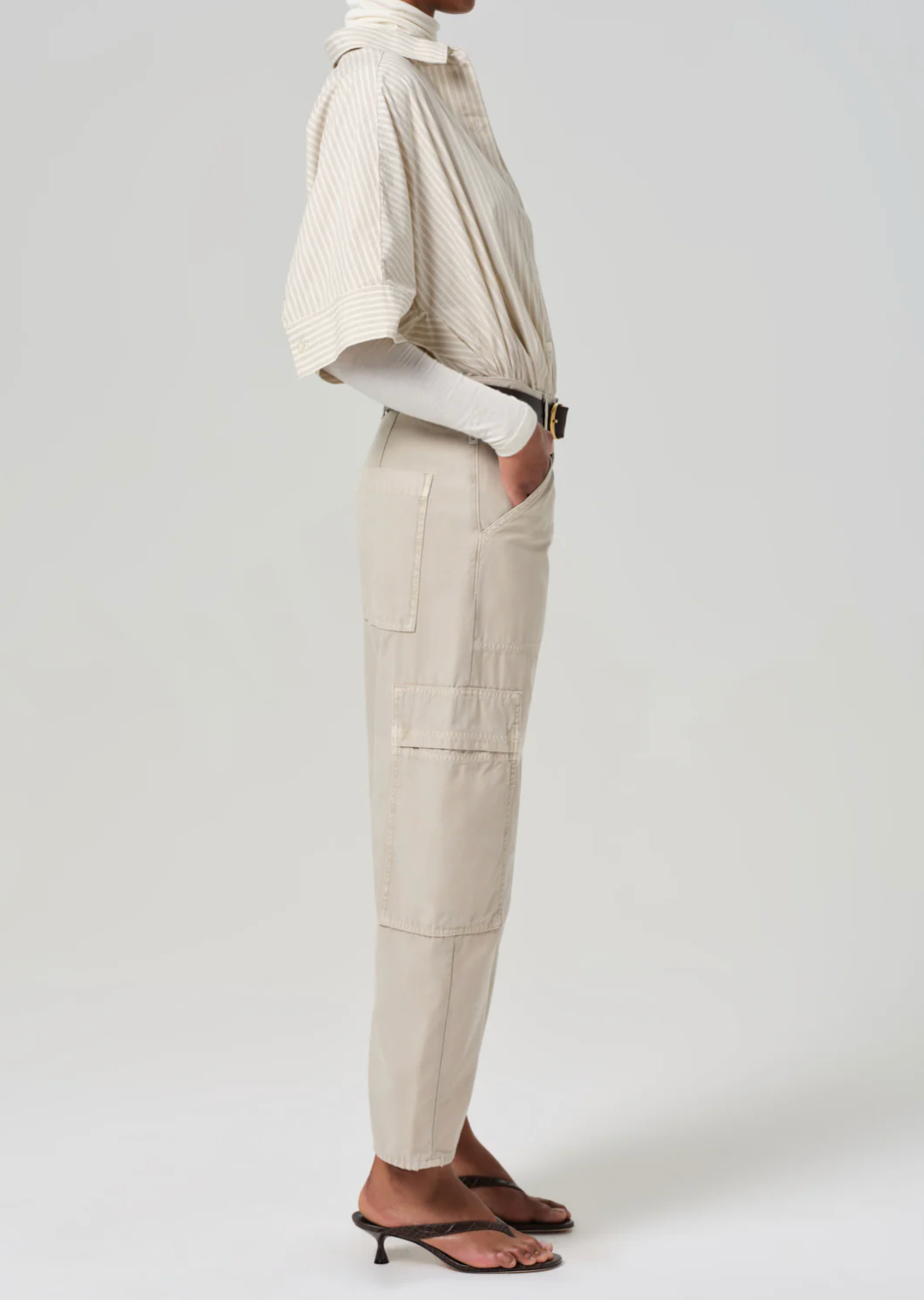 Marcelle Low Slung Easy Cargo-Pants-Citizens of Humanity-Burnished Quartz-25-Mercantile Portland