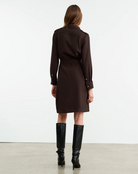 Marcia Dress-Clothing-Nili Lotan-Dark Brown-XS-Mercantile Portland