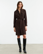 Marcia Dress-Clothing-Nili Lotan-Dark Brown-XS-Mercantile Portland