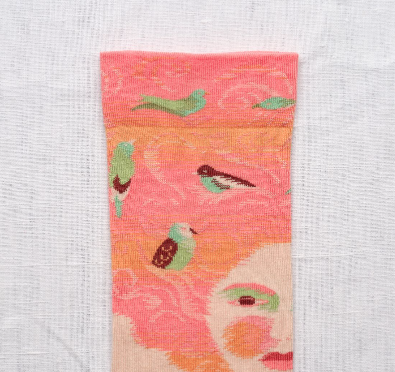 Marie Antoinette Socks-Socks-Bonne Maison-Rose-36/38-Mercantile Portland