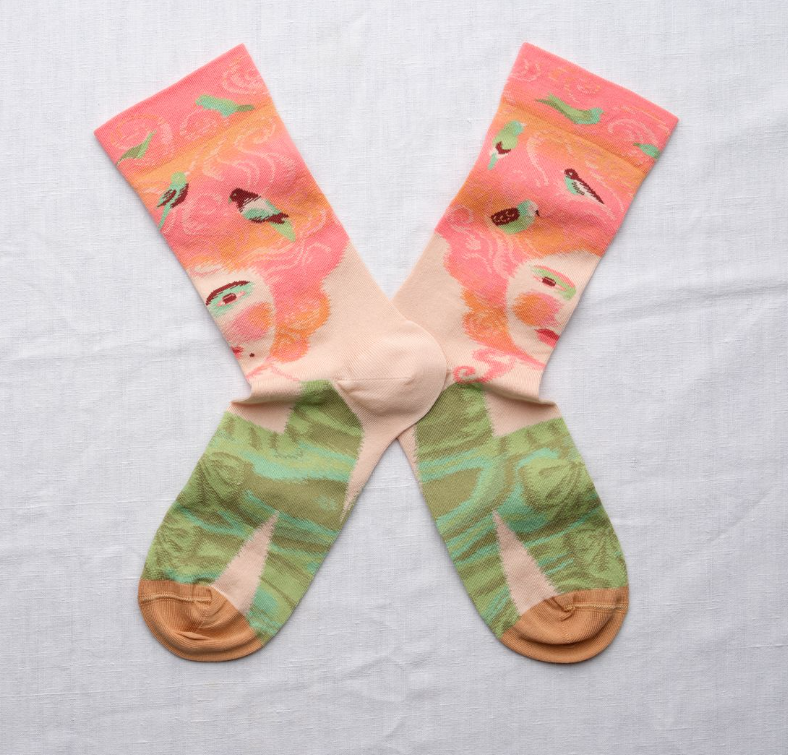 Marie Antoinette Socks-Socks-Bonne Maison-Rose-36/38-Mercantile Portland