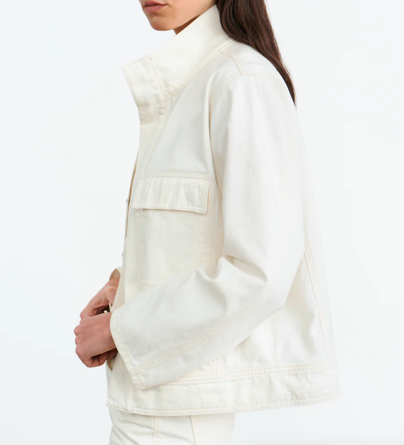 Marilou Denim Jacket-Clothing-Nili Lotan-Cream-XS-Mercantile Portland