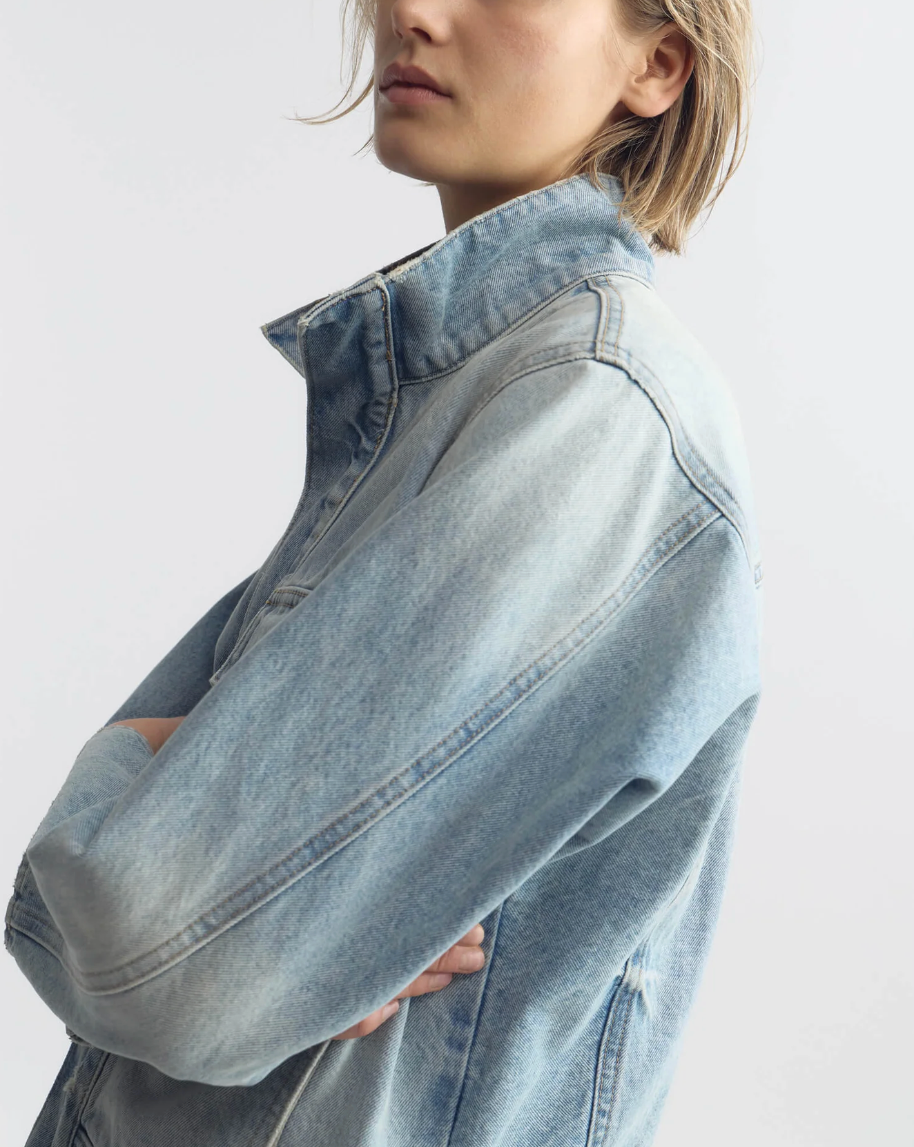 Marilou Denim Jacket-Jackets-Nili Lotan-Alice Wash-S-Mercantile Portland