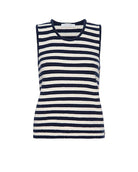 Mariner Sweater Tank-Tops-Frame-Navy Multi • Frame-XXS-Mercantile Portland