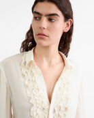 Marisa Silk Shirt-Clothing-Nili Lotan-Ivory-XS-Mercantile Portland