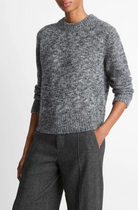 Marled Crew Neck Sweater-Clothing-Vince-Medium Heathery Grey Combo-XXS-Mercantile Portland