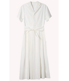Martine Dress in Natural White-Dresses-Love Binetti-White-S-Mercantile Portland