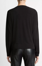 Matte Jersey Cowl-Neck Top in Black-Tops-Vince-Black-XS-Mercantile Portland