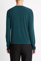 Matte Jersey Cowl-Neck Top in Juniper-Tops-Vince-Juniper-XS-Mercantile Portland
