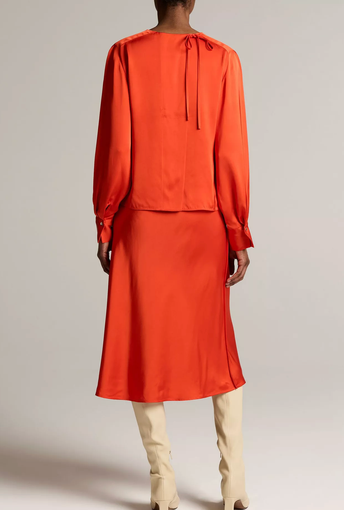 Matte Satin Slip Skirt in Crimson-Skirts and Shorts-Vince-Crimson-XXS-Mercantile Portland