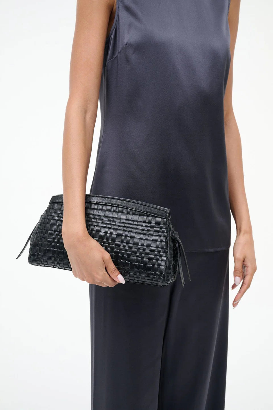 Maude Convertible Clutch-Handbags-Staud-Black Woven-OS-Mercantile Portland