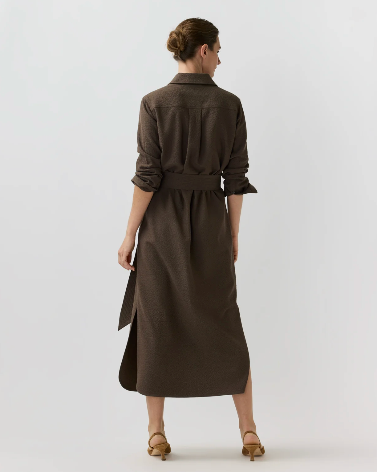 Maude Dress in Bark-Dresses-Mashburn-Bark-XS-Mercantile Portland