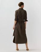 Maude Dress in Bark-Dresses-Mashburn-Bark-XS-Mercantile Portland