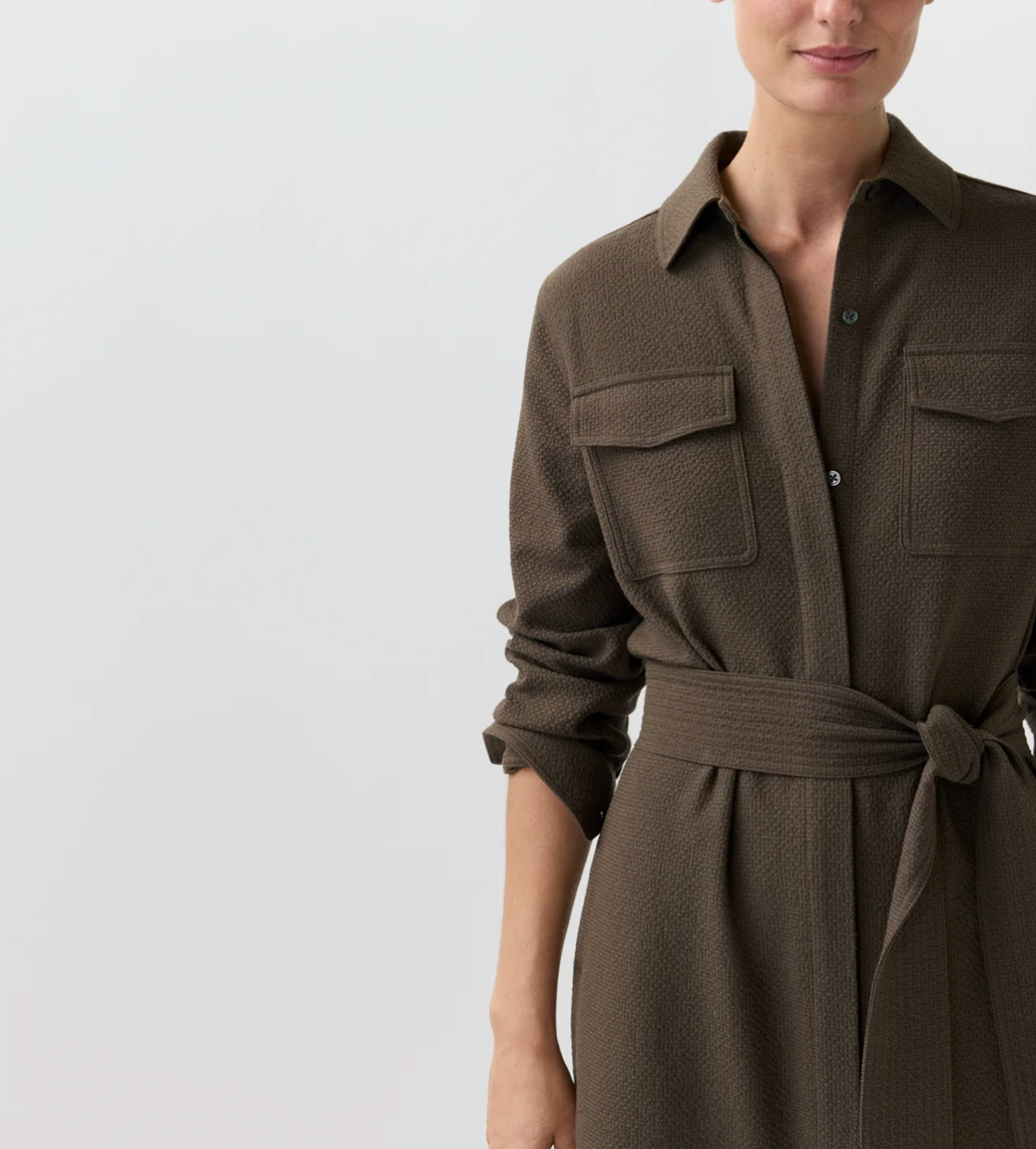 Maude Dress in Bark-Dresses-Mashburn-Bark-XS-Mercantile Portland