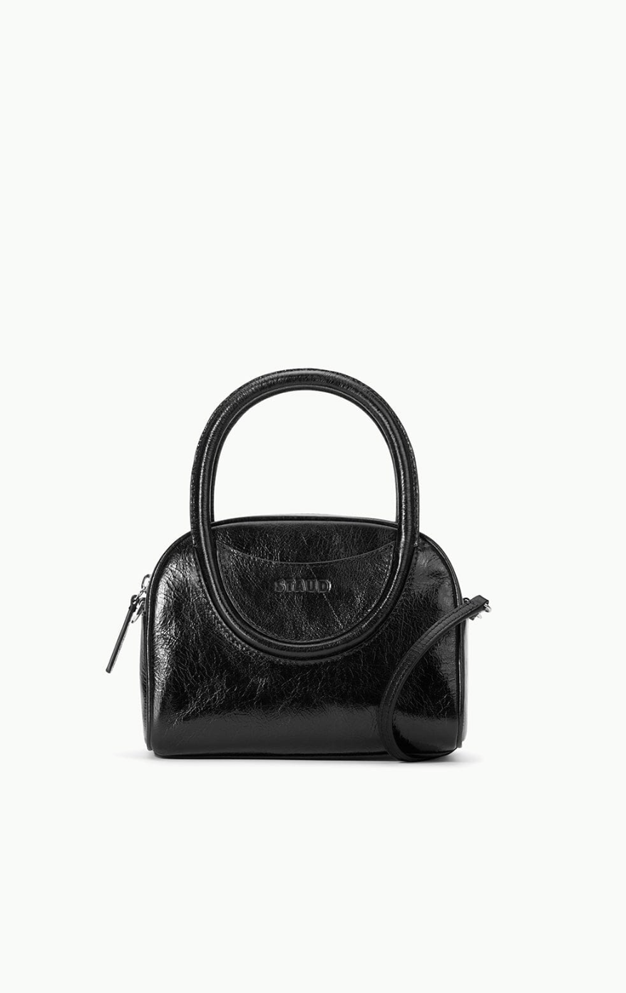 Maude Mini Bowler Bag-Accessories-Staud-Black-OS-Mercantile Portland