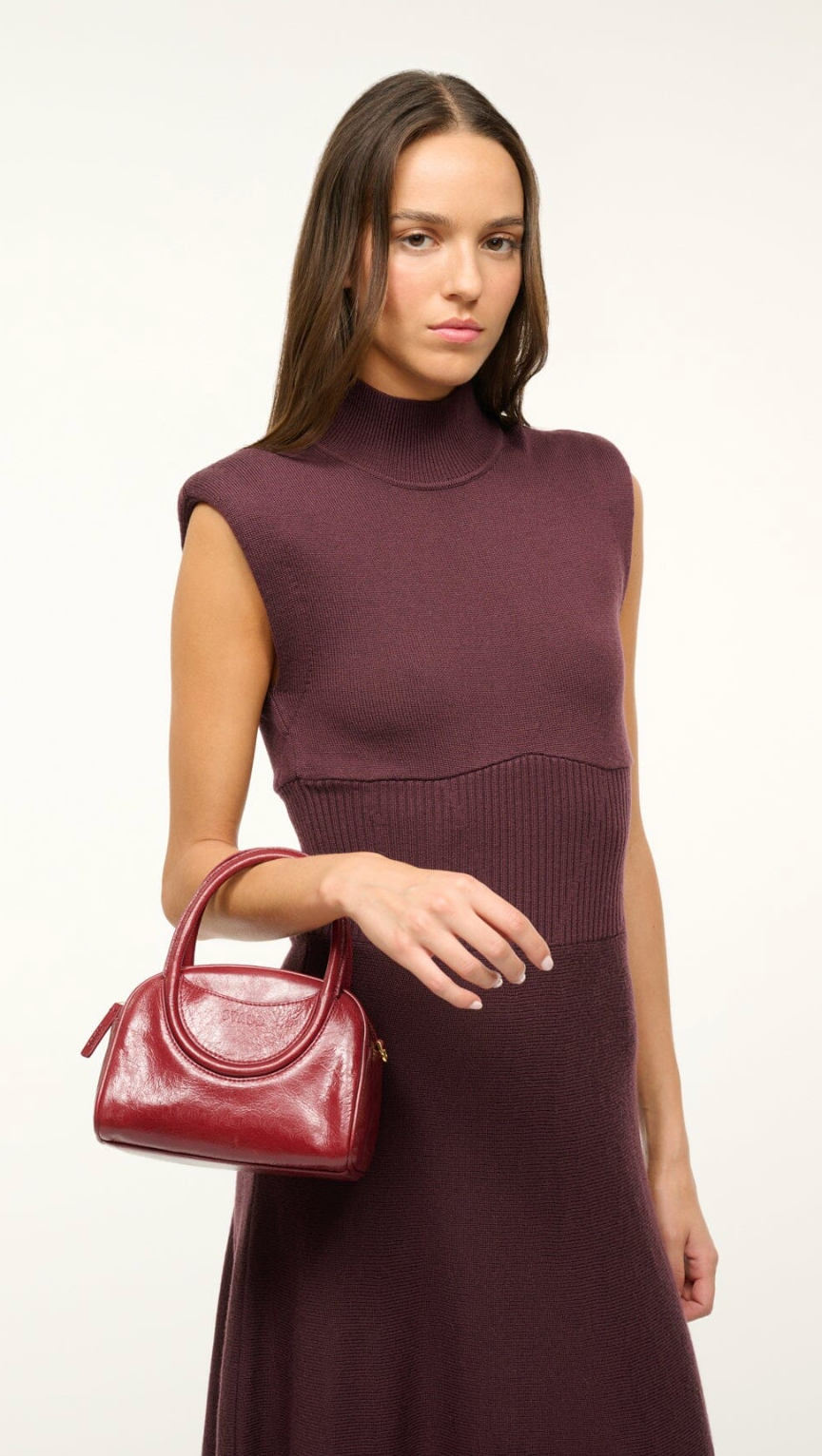 Maude Mini Bowler Bag-Accessories-Staud-Pinot-OS-Mercantile Portland