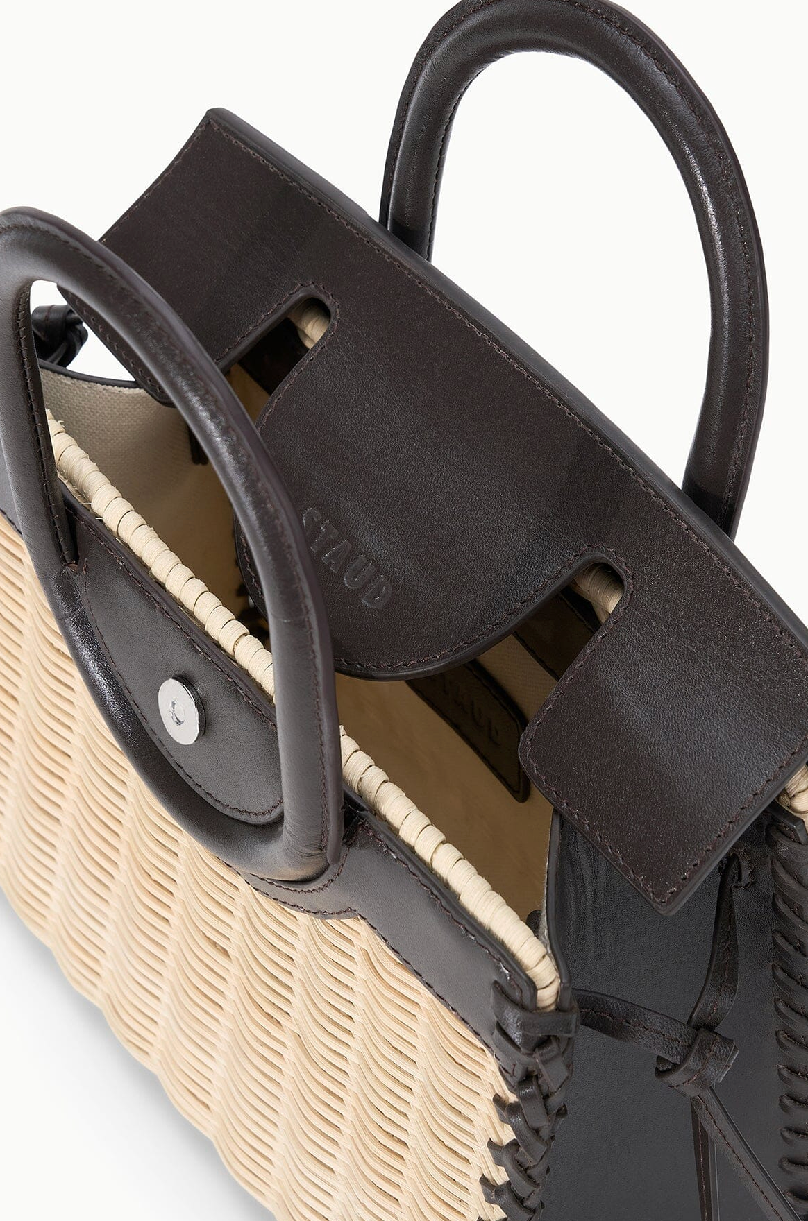 Maude Mini Wicker Carryall-Handbags-Staud-Natural Espresso-OS-Mercantile Portland
