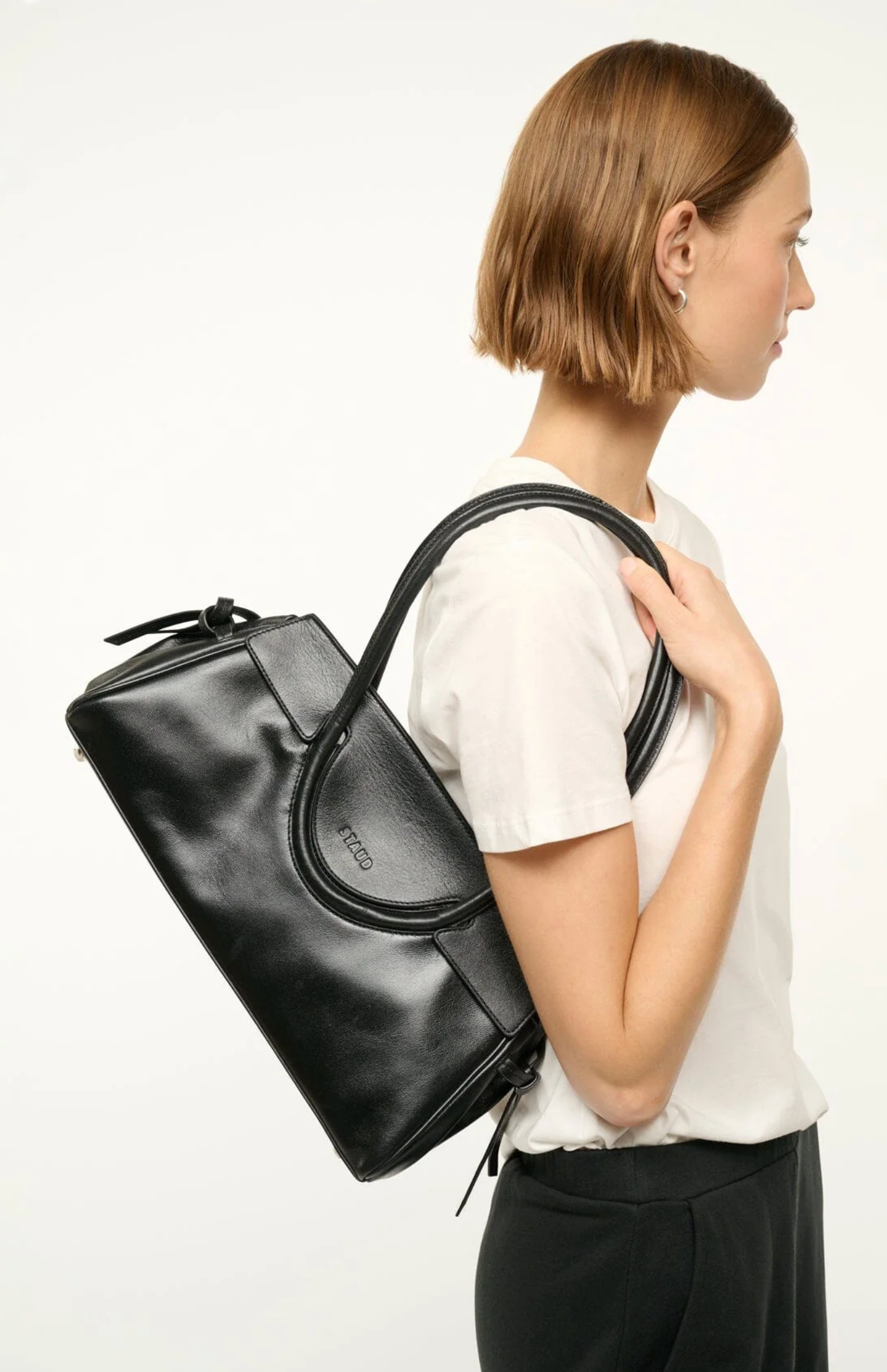 Maude Shoulder Bag-Accessories-Staud-Black-OS-Mercantile Portland