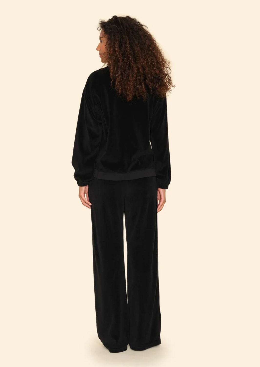 Mavis Velour Sweatpant-Clothing-Xirena-Black-XS-Mercantile Portland