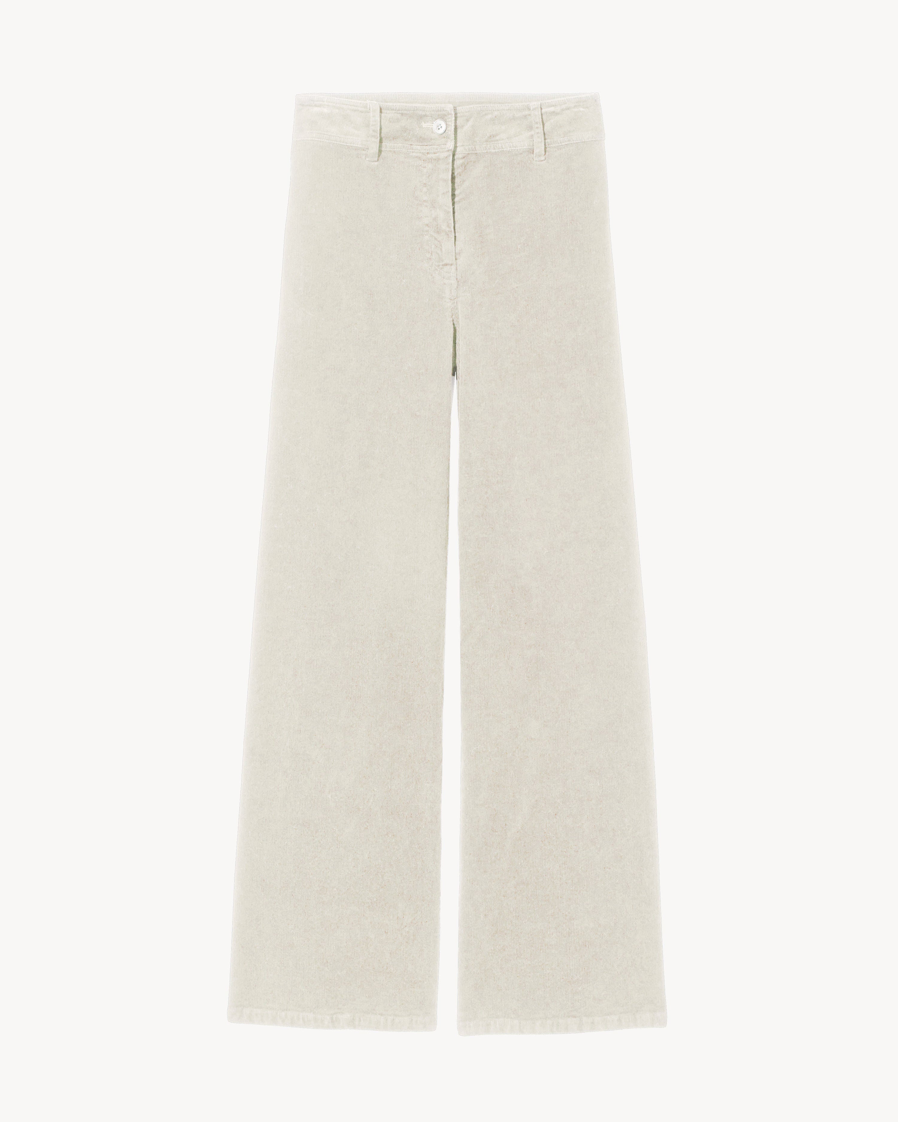 Megan Corduroy Pant-Pants-Nili Lotan-Stone-00-Mercantile Portland