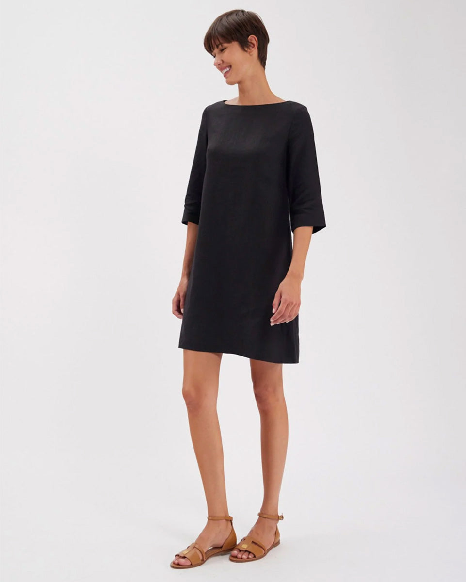 Megan Day Dress-Dresses-Ines de la Fressange-Black-34-Mercantile Portland