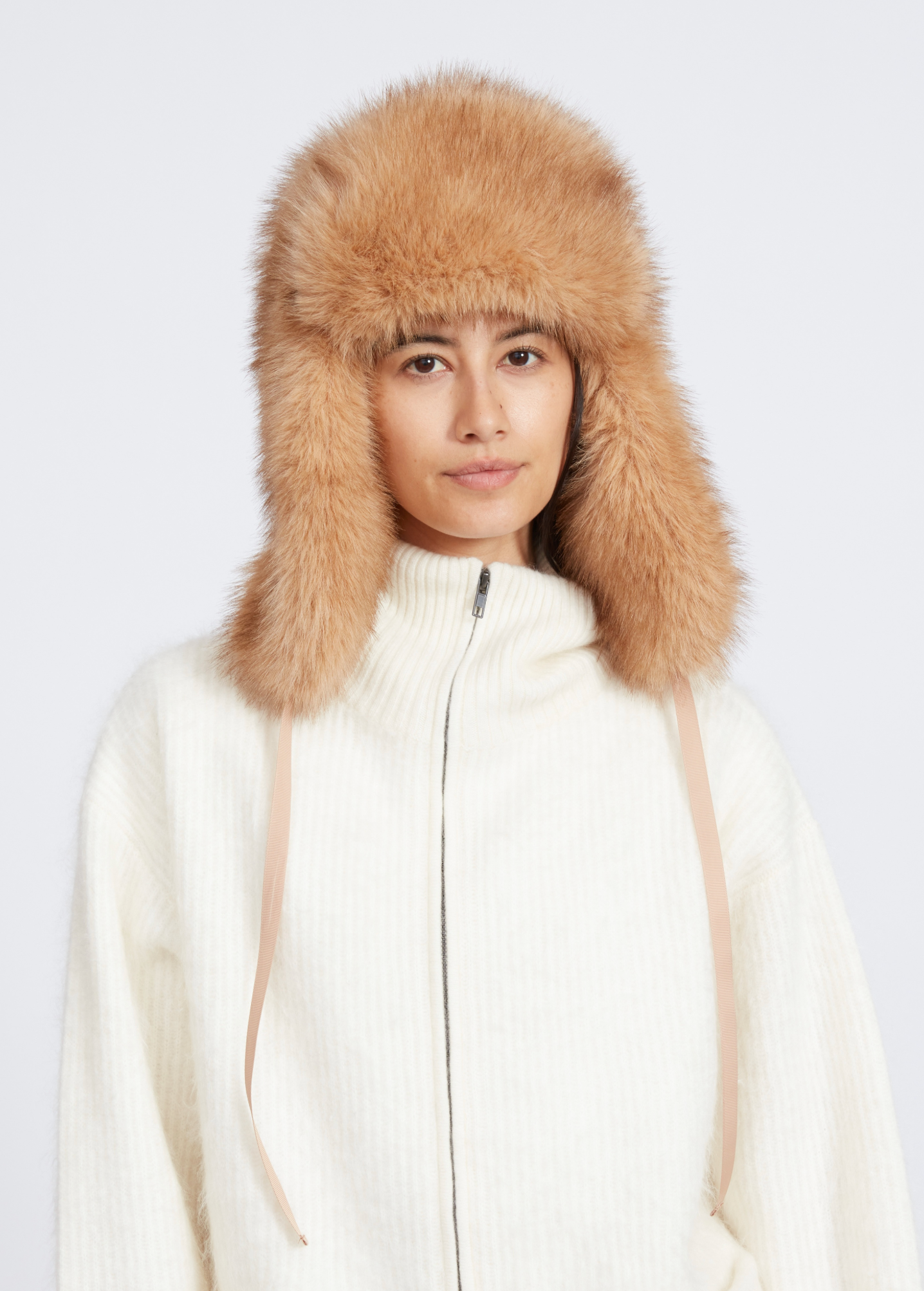 Mel Faux Fur Trapper Hat-Hats-Rag & Bone-Caramel-S/M-Mercantile Portland