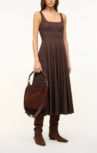 Mel Shoulder Bag in Mahogany Suede-Accessories-Staud-Mahogany-OS-Mercantile Portland