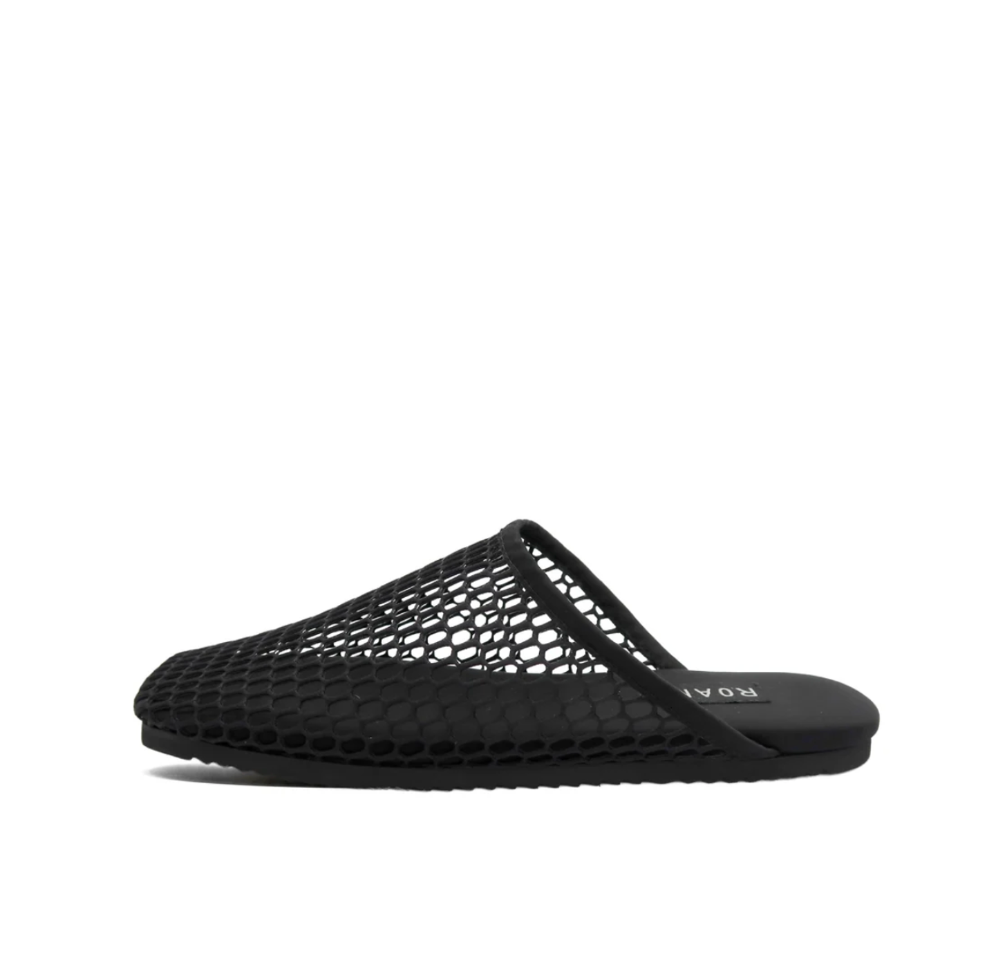 Mesh Baboosh Mule in Black-Footwear-ROAM-Black-6-Mercantile Portland