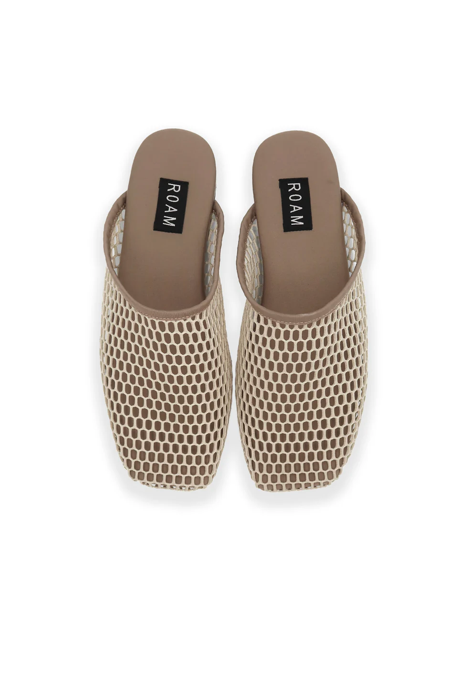 Mesh Baboosh Mule in Cream-Footwear-ROAM-Cream-6-Mercantile Portland