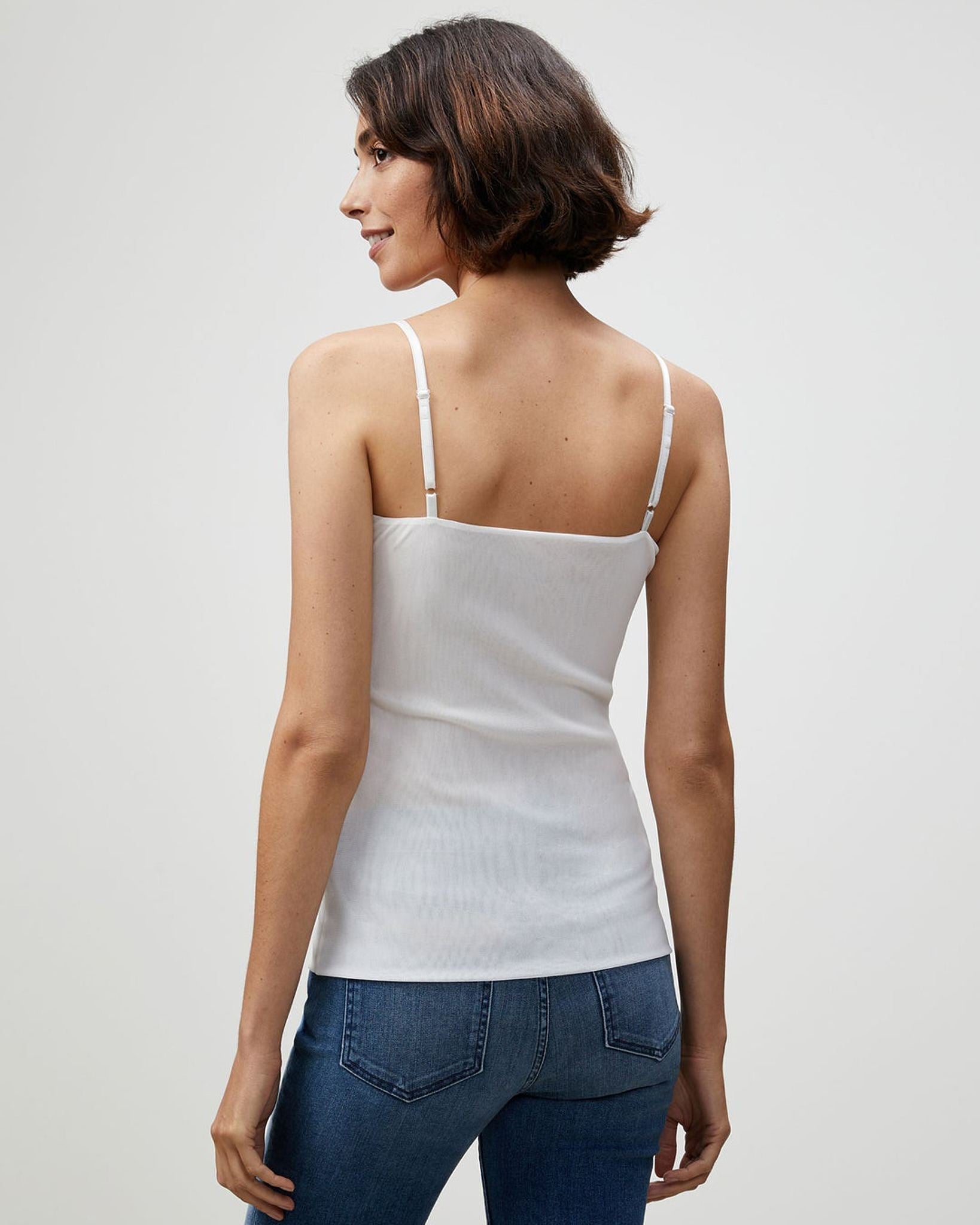 Mesh Jersey Camisole-Clothing-Lafayette 148-Cloud-XS-Mercantile Portland