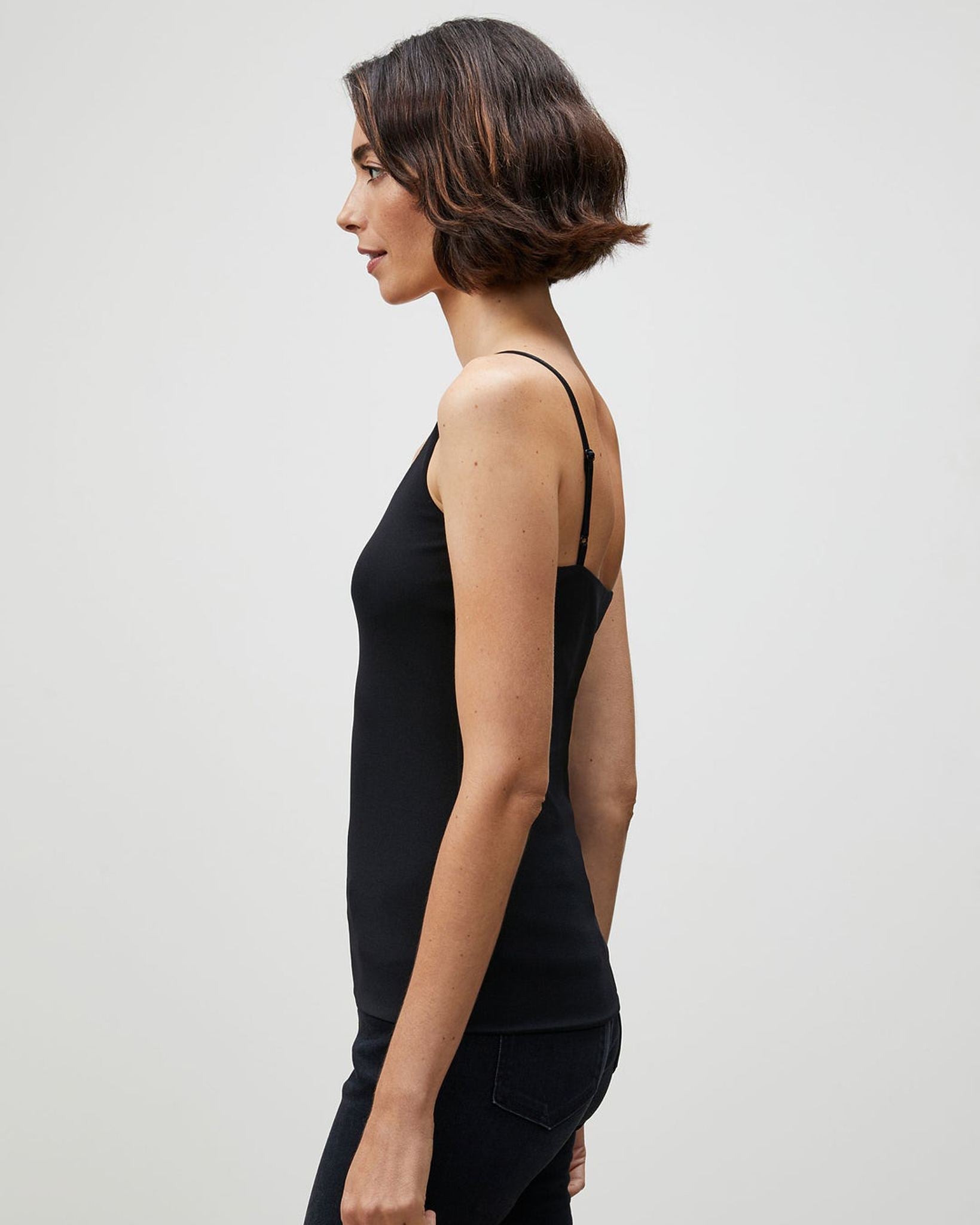 Mesh Jersey Camisole-Tops-Lafayette 148-Cloud-XS-Mercantile Portland