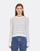 Mesh Stitch Crew-Sweaters-Autumn Cashmere-Bleach White-XS-Mercantile Portland