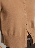 Metal-Button Cardigan in Canyon-Sweaters-Vince-Canyon-XS-Mercantile Portland