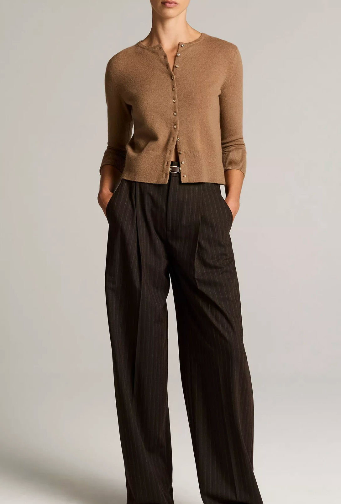 Metal-Button Cardigan in Canyon-Sweaters-Vince-Canyon-XS-Mercantile Portland