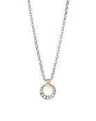 Mia Sterling Silver Pendant with Rose Gold Bail-Jewelry-Rene Escobar-Mercantile Portland