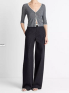Micro-Stripe Cashmere-Silk Cardigan-Clothing-Vince-Coastal Blue-XXS-Mercantile Portland