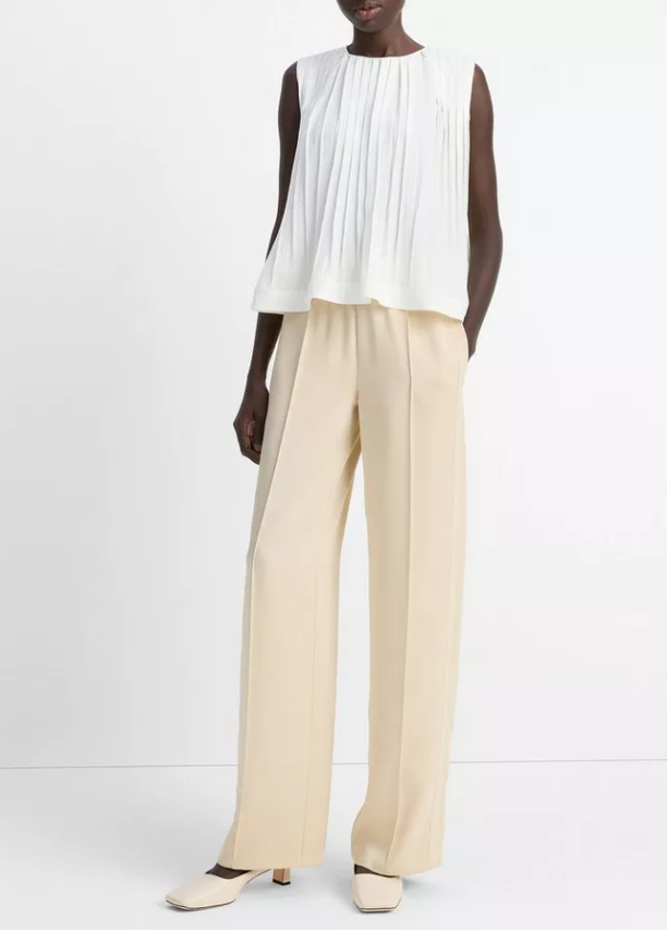 Mid Rise Side Strap Pull On Pant-Clothing-Vince-Pale Canyon-XXS-Mercantile Portland